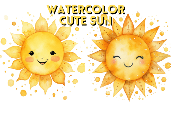 Cute Sun Happy Watercolor Sweet Clipart: A Brand Designer’s Review for Local Business Branding