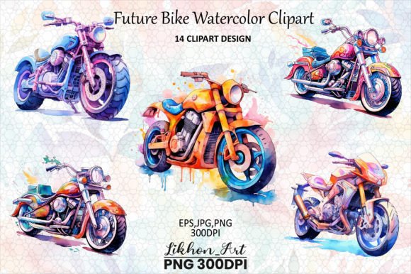 Future Bike Illustrations: Watercolor Sublimation Review