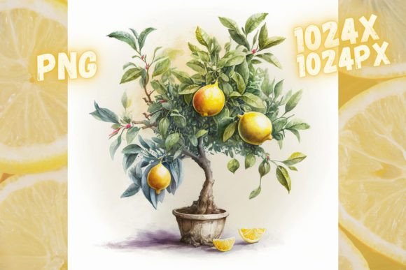 Lemon Tree Watercolor Illustration PNG: A Designer’s Real-World Review