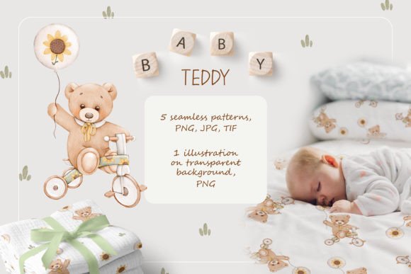 Little Taddy - Hand Drawn Watercolor: A Craft-Friendly Illustration for Real Projects