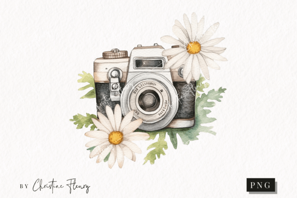 Watercolor Daisy Camera Clipart: A Practical Review for Digital Sellers