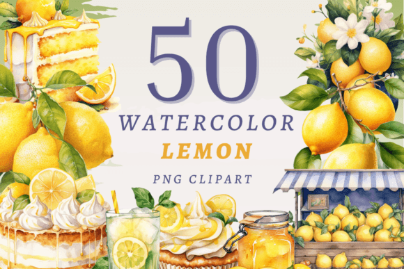 Watercolor Lemon Illustrations: A Fresh Design Bundle for Brand Storytelling