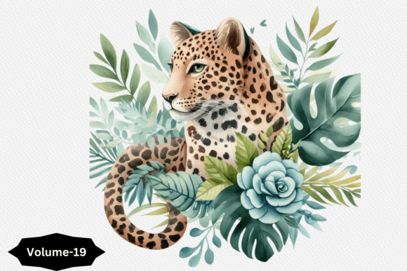 Watercolor Leopard Clipart Volume –19: A Designer’s Review for Branding & Marketing Use