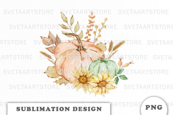 Watercolor Thanksgiving Sublimation Png